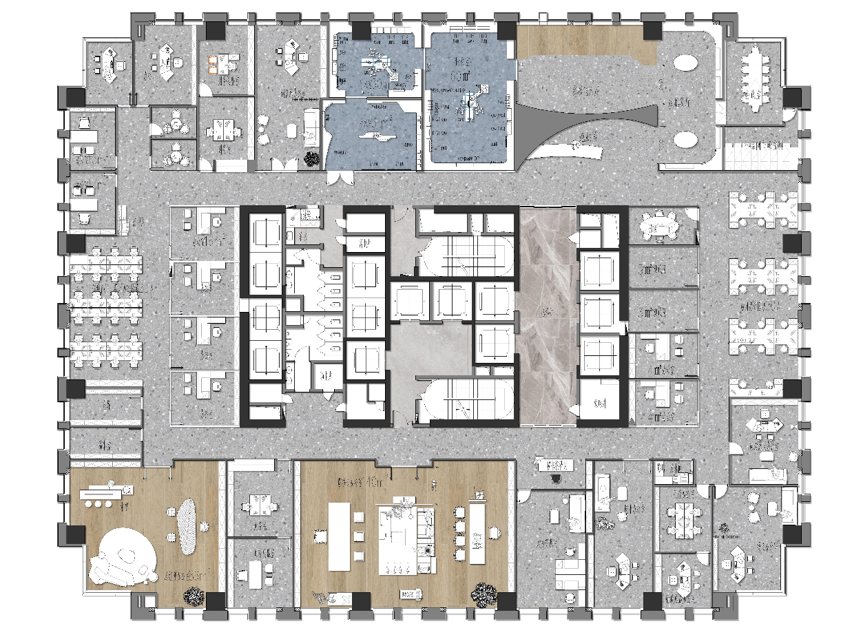 Office space planning sample